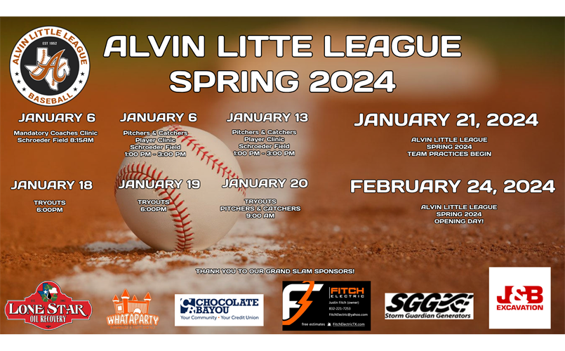 Alvin Little League Baseball > Home